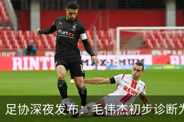足协深夜发布：毛伟杰初步诊断为左踝关节韧带损伤，无缘亚运会季军战